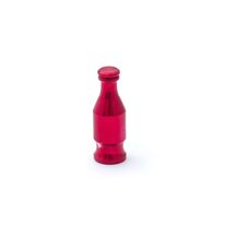 AV (mašininio) ventilio užsukimas - butelis (aliuminis, raudonas)