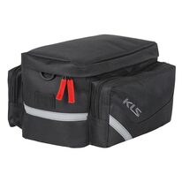 Dviračio krepšys ant bagažinės KLS Space 12l 30x18x23cm (juoda)