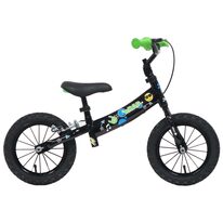 Balansinis dviratis NPOP 12" (juodas/žalias)