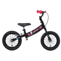 Balansinis dviratis NPOP 12" (juodas/rožinis)