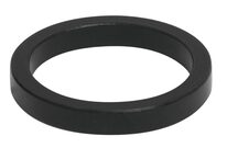 Vairo kolonėlės žiedas FORCE 1 1/8" 5mm (aliuminis, juodas)