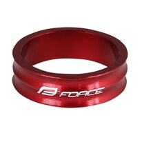 Vairo kolonėlės žiedas FORCE 1 1/8" 10mm (aliuminis, raudonas)